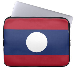 Funda Para Portátil bandera de Laos