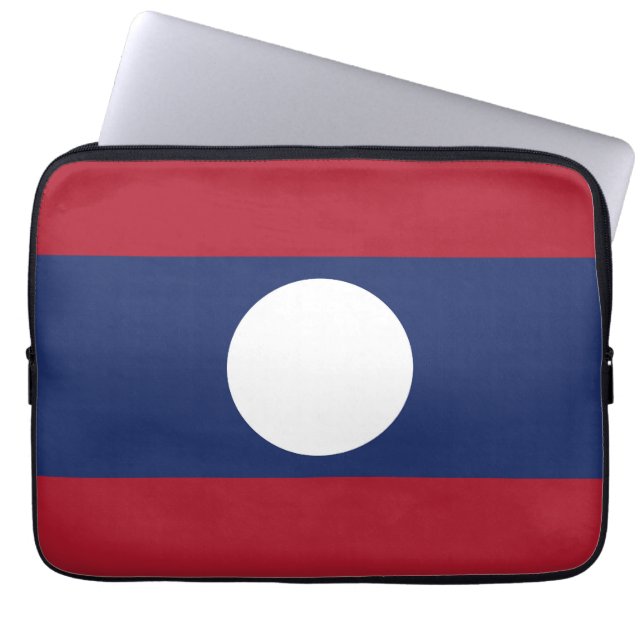 Funda Para Portátil bandera de Laos (Frente)
