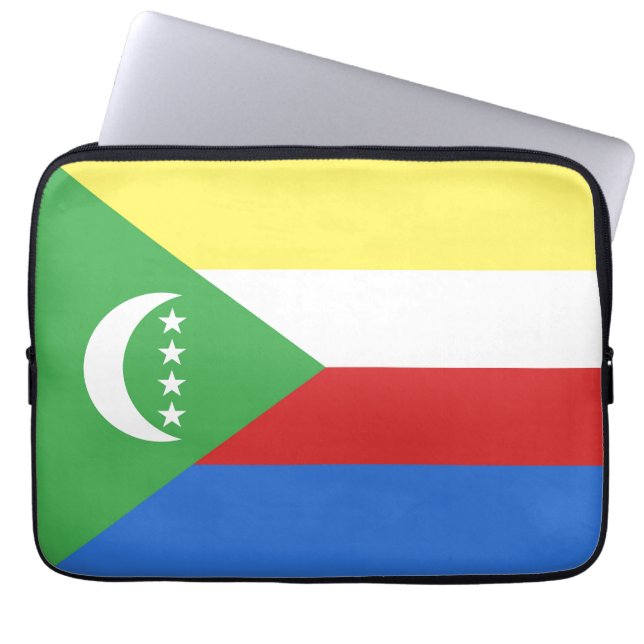 Funda Para Portátil Bandera de las Comoras (Frente)