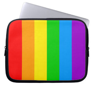 Funda Para Portátil Bandera de las franjas arcoiris de Corey Tiger 80