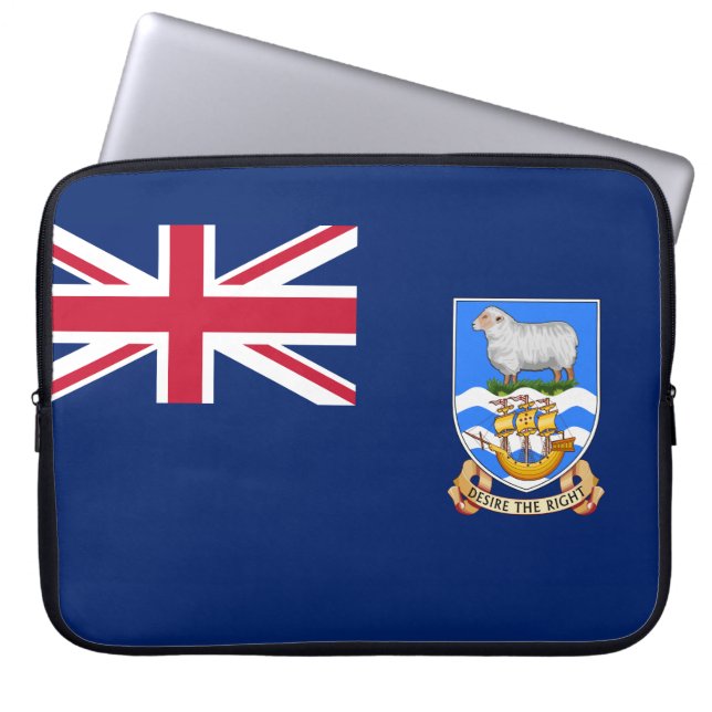 Funda Para Portátil Bandera de las Islas Falkland (Territorio Británic (Frente)