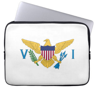 Funda Para Portátil Bandera de las Islas Vírgenes de Estados Unidos