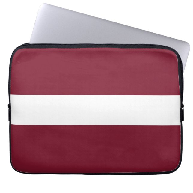 Funda Para Portátil Bandera de Letonia (Frente)