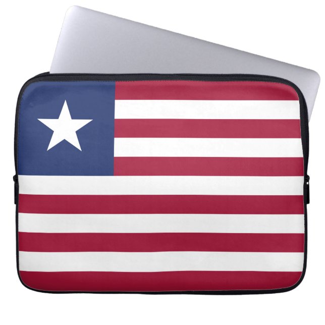 Funda Para Portátil Bandera de Liberia (Frente)