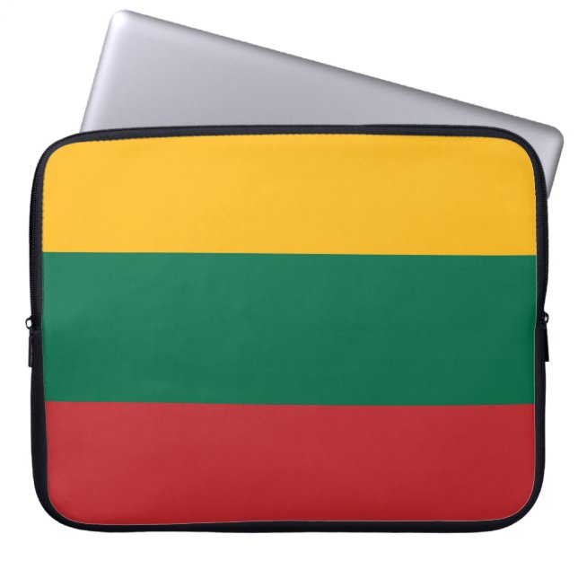 Funda Para Portátil Bandera de Lituania (Frente)