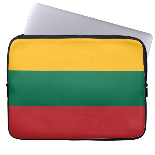 Funda Para Portátil Bandera de Lituania (Frente)