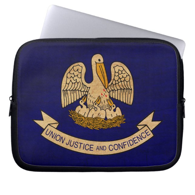 Funda Para Portátil Bandera de Luisiana (Frente)