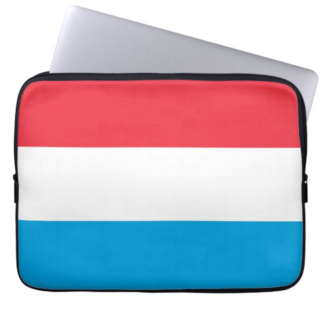 Funda Para Portátil Bandera de Luxemburgo (Frente)