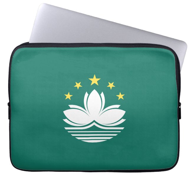 Funda Para Portátil Bandera de Macao (Frente)