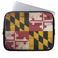 Bandera de Maryland de madera antigua