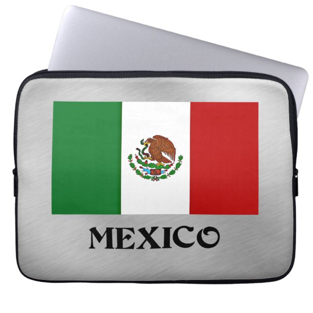 Funda Para Portátil Bandera de México (Frente)