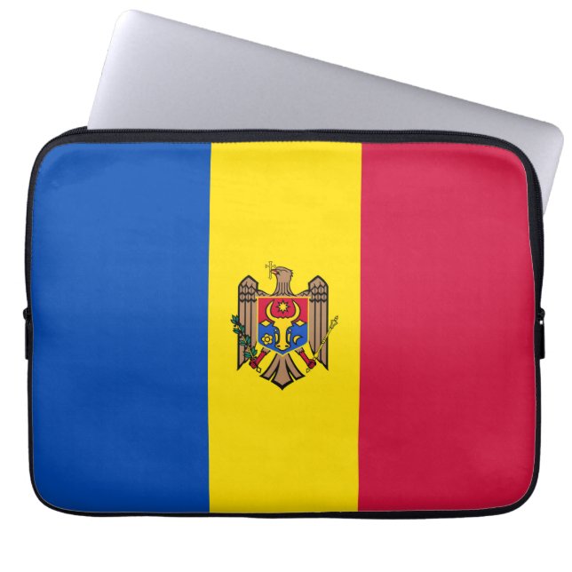 Funda Para Portátil Bandera de Moldavia (Frente)