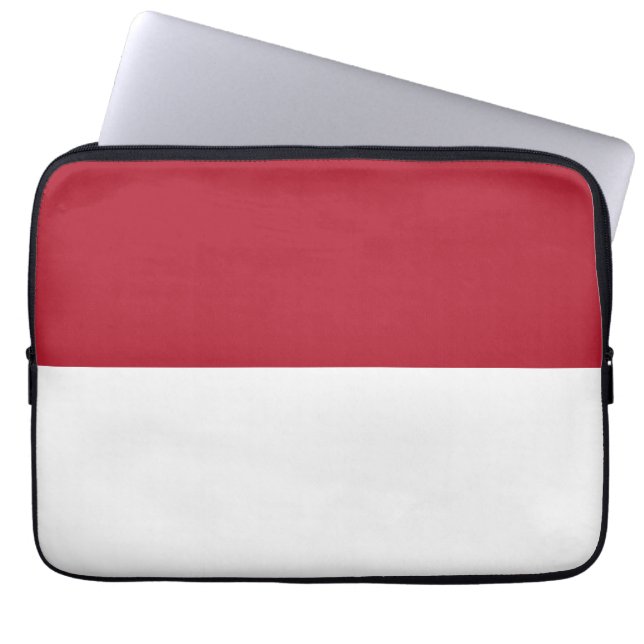 Funda Para Portátil Bandera de Mónaco (Frente)