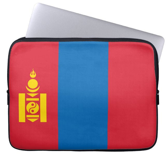 Funda Para Portátil Bandera de Mongolia (Frente)