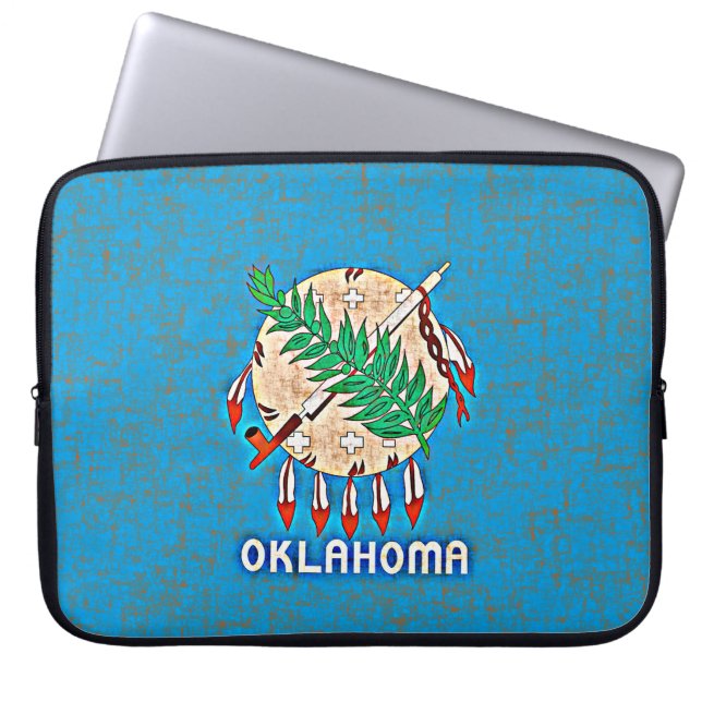 FUNDA PARA PORTÁTIL BANDERA DE OKLAHOMA (Frente)