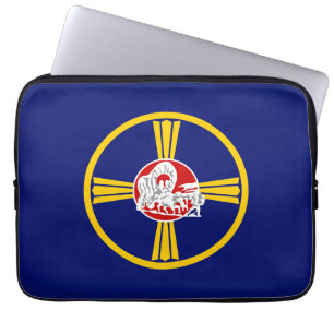 Funda Para Portátil Bandera de Omaha (Nebraska)