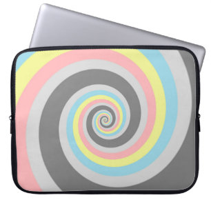Funda Para Portátil Bandera de orgullo Demiflux espiral abstracta groo