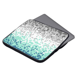 Funda Para Portátil Bandera de orgullo frayromántico abstracto pixelad