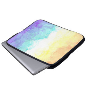 Funda Para Portátil Bandera de orgullo Genderfaun abstracta boho con r
