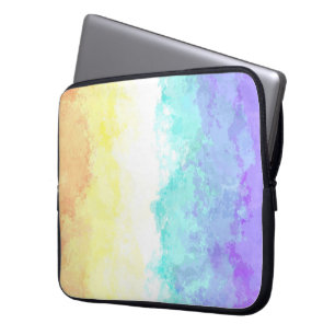 Funda Para Portátil Bandera de orgullo Genderfaun abstracta boho con r