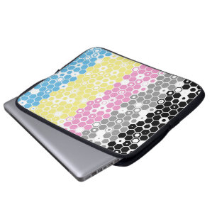 Funda Para Portátil Bandera de Orgullo Poligénero Abstracta Geométrica