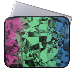 Funda Para Portátil Bandera de orgullo polissexual groovy ecléctica re