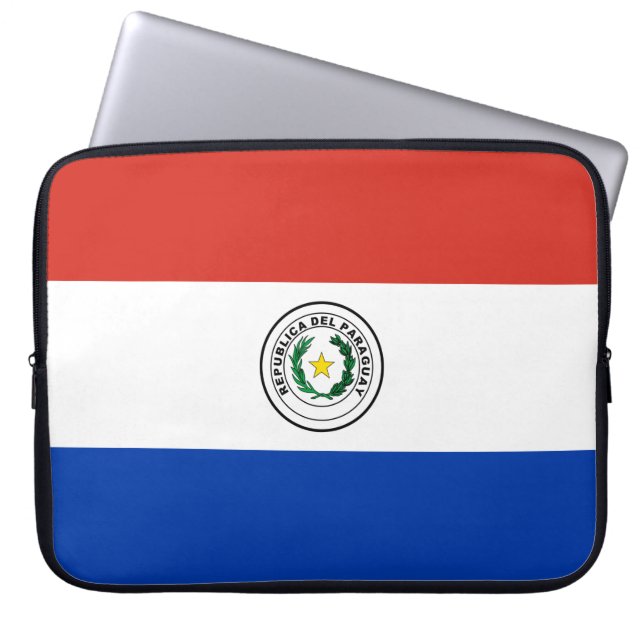 Funda Para Portátil Bandera de Paraguay (Frente)