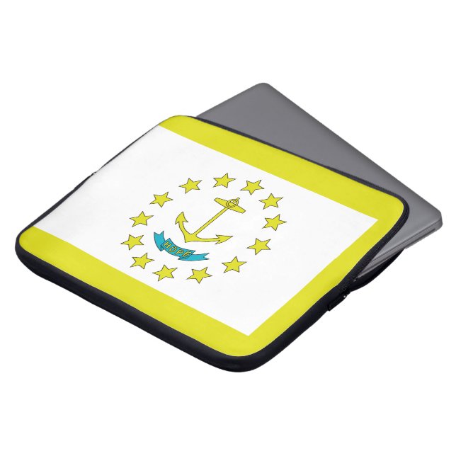 Funda Para Portátil Bandera de Rhode Island (Superior anverso)