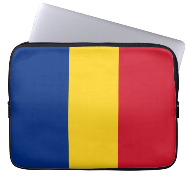 Funda Para Portátil Bandera de Rumania (Frente)
