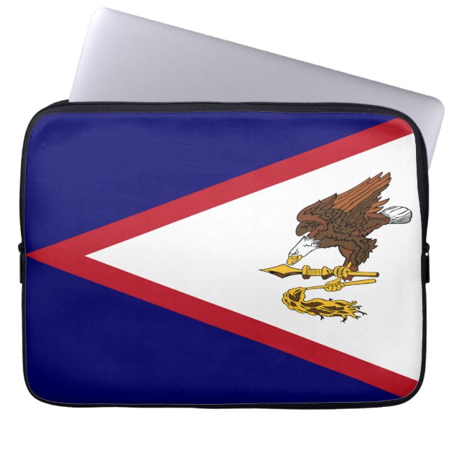 Funda Para Portátil Bandera de Samoa Americana (Frente)