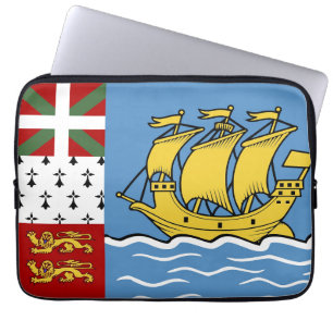 Funda Para Portátil Bandera de San Pedro y Miquelón