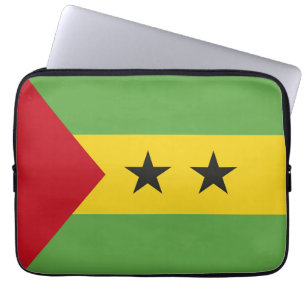 Funda Para Portátil Bandera de Santo Tomé y Príncipe