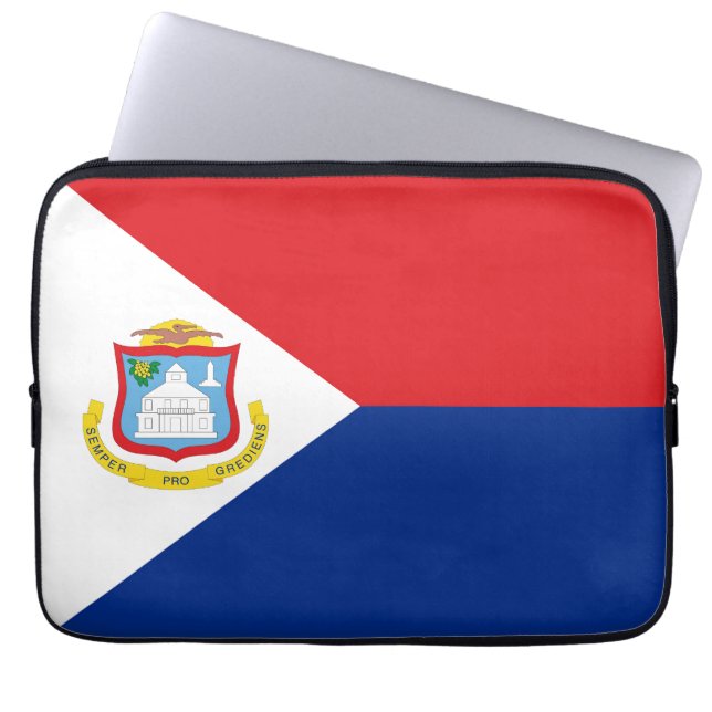 Funda Para Portátil Bandera de Sint Maarten (Frente)