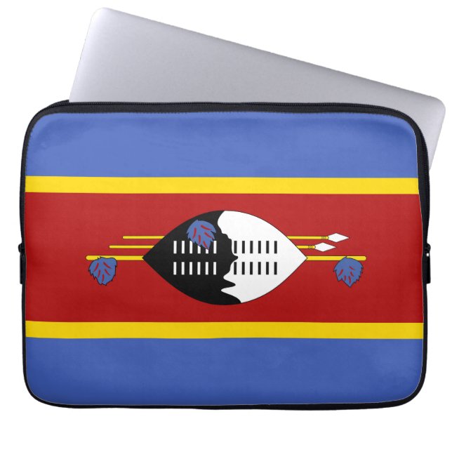 Funda Para Portátil Bandera de Suazilandia (Frente)