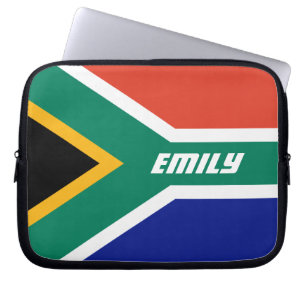 Funda Para Portátil Bandera de Sudáfrica personalizada