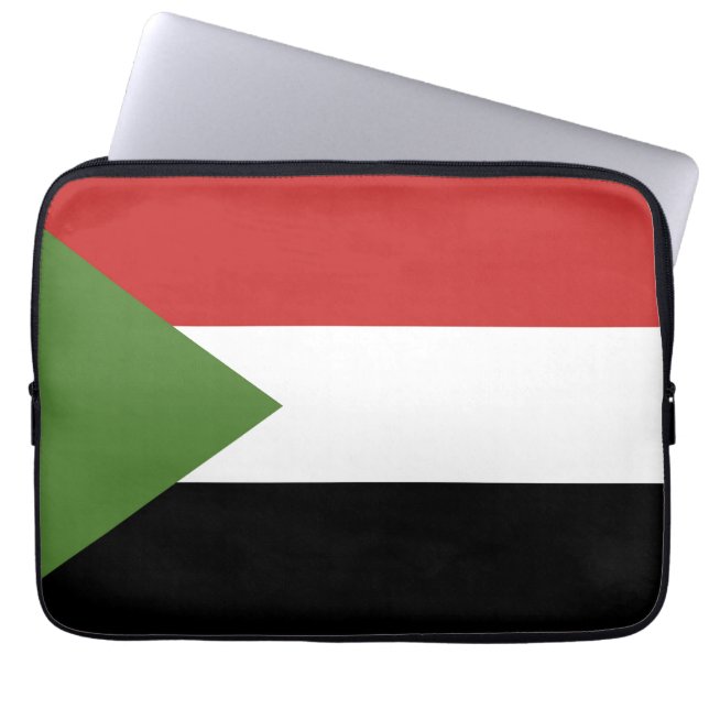 Funda Para Portátil Bandera de Sudán (Frente)