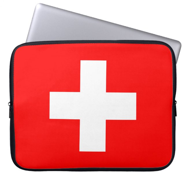 Funda Para Portátil Bandera de Suiza (Frente)