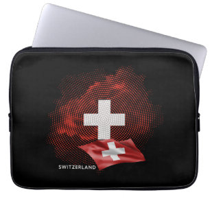Funda Para Portátil bandera de Suiza