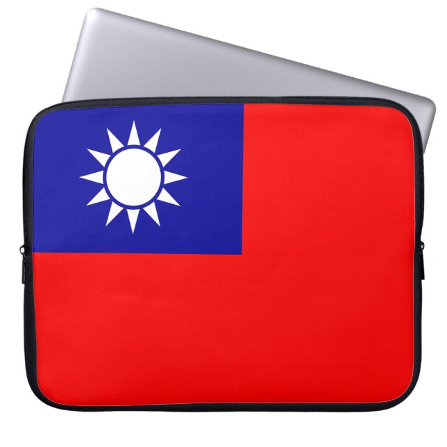 Funda Para Portátil Bandera de Taiwán (Frente)