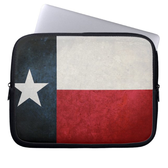 Funda Para Portátil Bandera de Texas; Texan; (Frente)