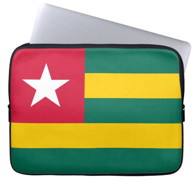 Funda Para Portátil Bandera de Togo (Frente)