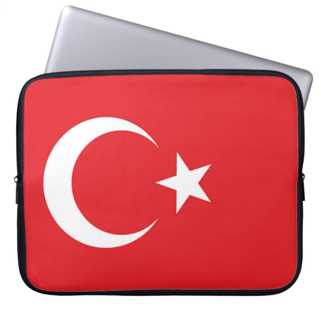 Funda Para Portátil Bandera de Turquía (Frente)