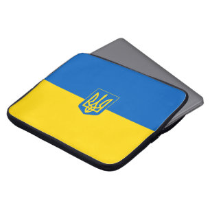 Funda Para Portátil Bandera de Ucrania Escudo de armas