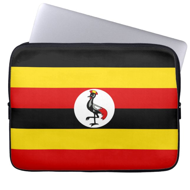 Funda Para Portátil Bandera de Uganda (Frente)
