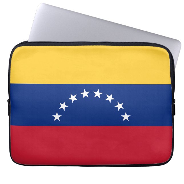 Funda Para Portátil Bandera de Venezuela (Frente)