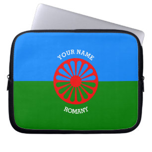 Funda Para Portátil Bandera de viajeros gitanos oficiales y oficiales