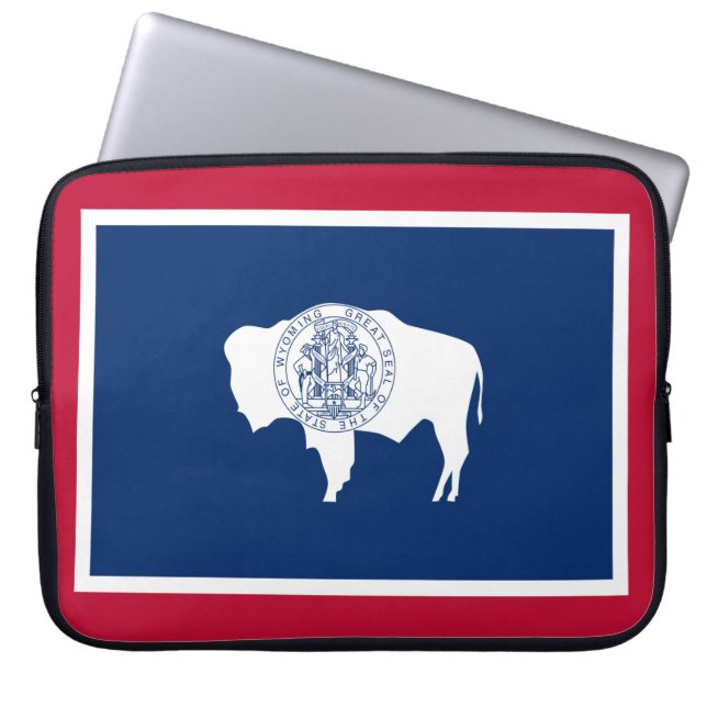 Funda Para Portátil Bandera de Wyoming (Frente)