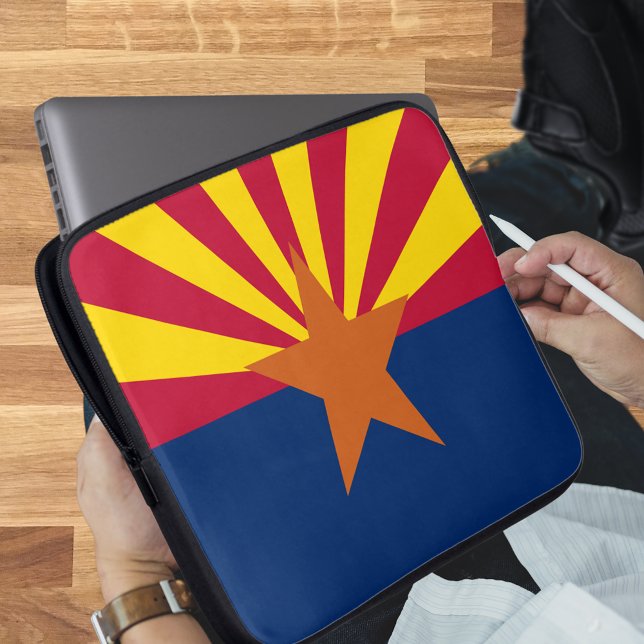 Funda Para Portátil Bandera del estado de Arizona (State of Arizona Flag Laptop Sleeve)