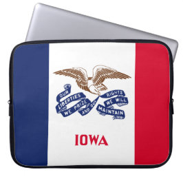 Funda Para Portátil Bandera del estado de Iowa