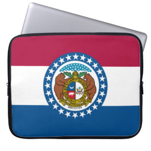 Funda Para Portátil Bandera del Estado de Misuri